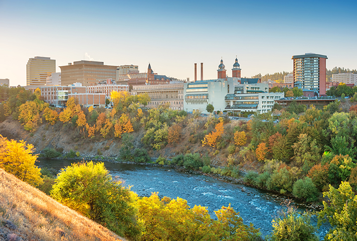 Spokane-WA-downtown-iStock-1125710637